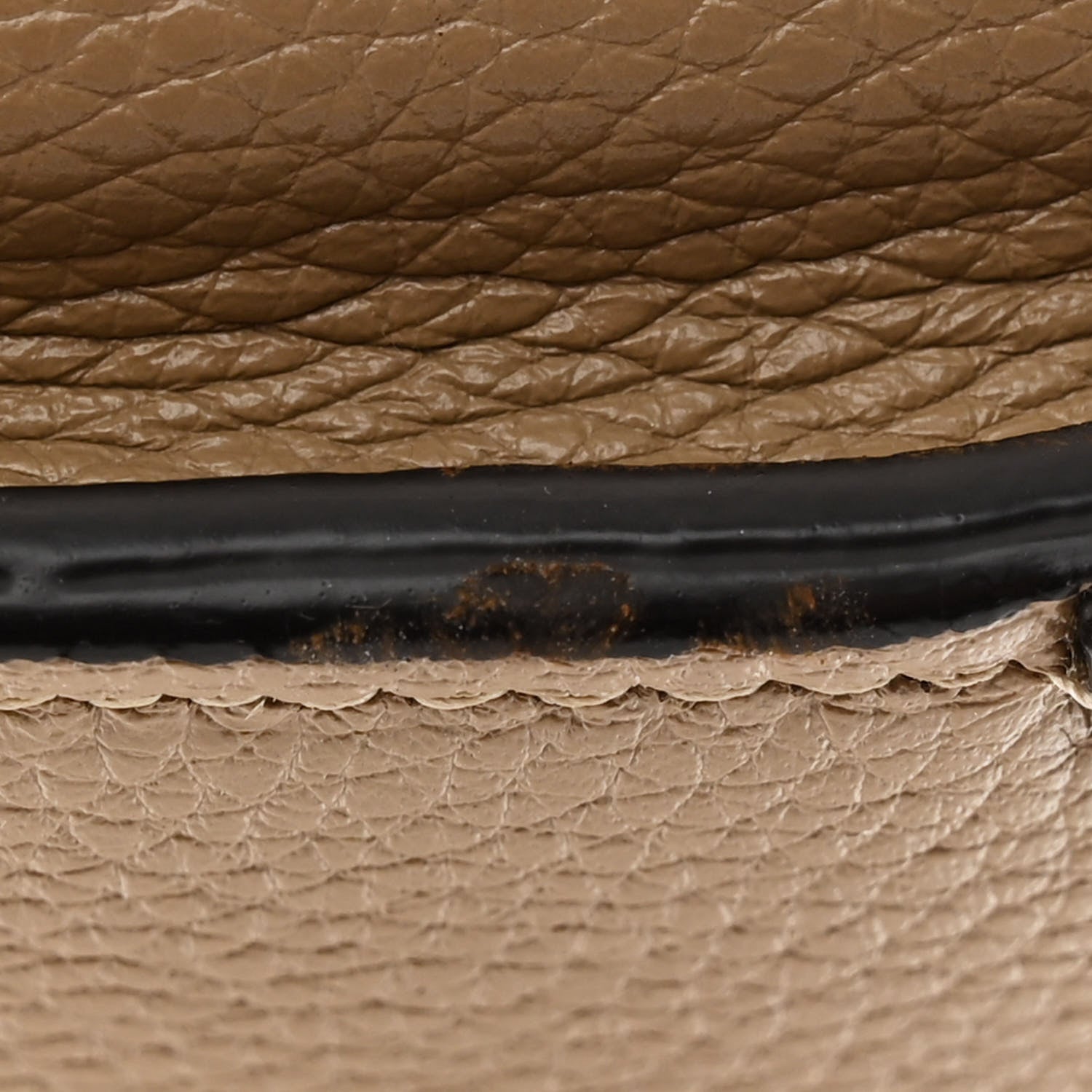 Celine Drummed Calfskin Micro Luggage Dune 13 of 15