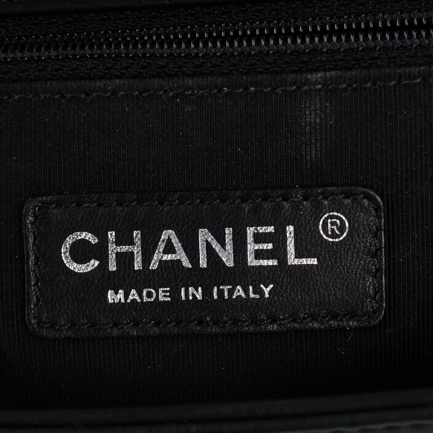 Chanel Calfskin Quilted Checkerboard Trim New Medium Boy Flap Black White 6 of 7