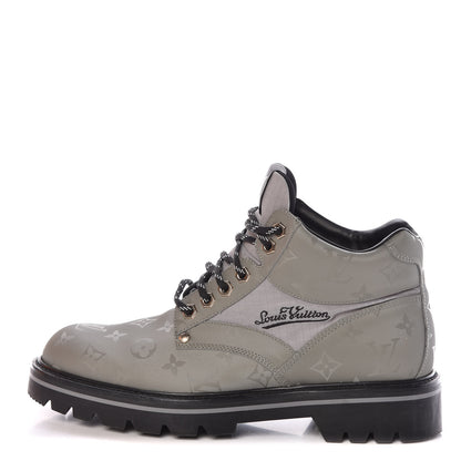Louis Vuitton Monogram Titanium Mens Oberkampf Ankle Boots 7 1 of 9