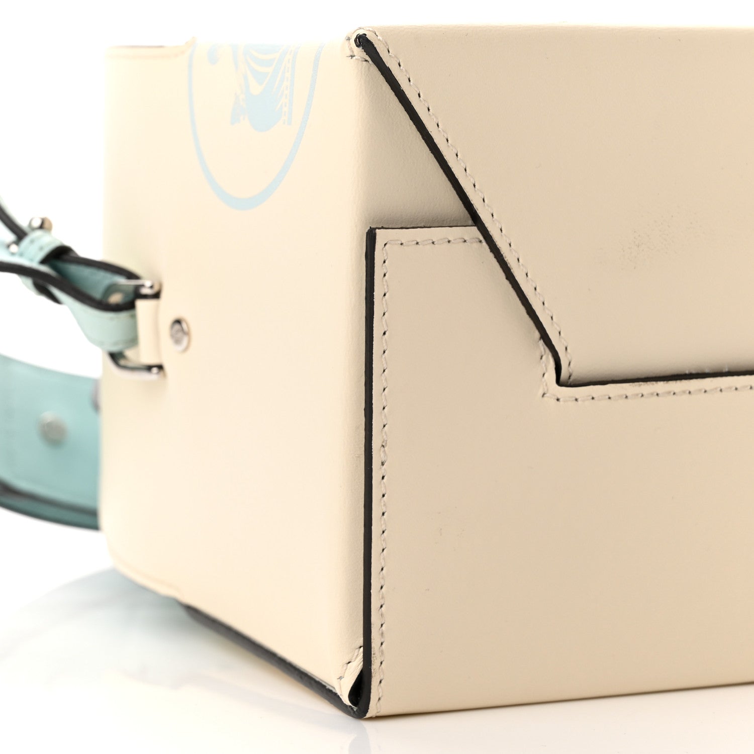 Lanvin Nomad Calfskin Happy Box Shoulder Bag White 8 of 9