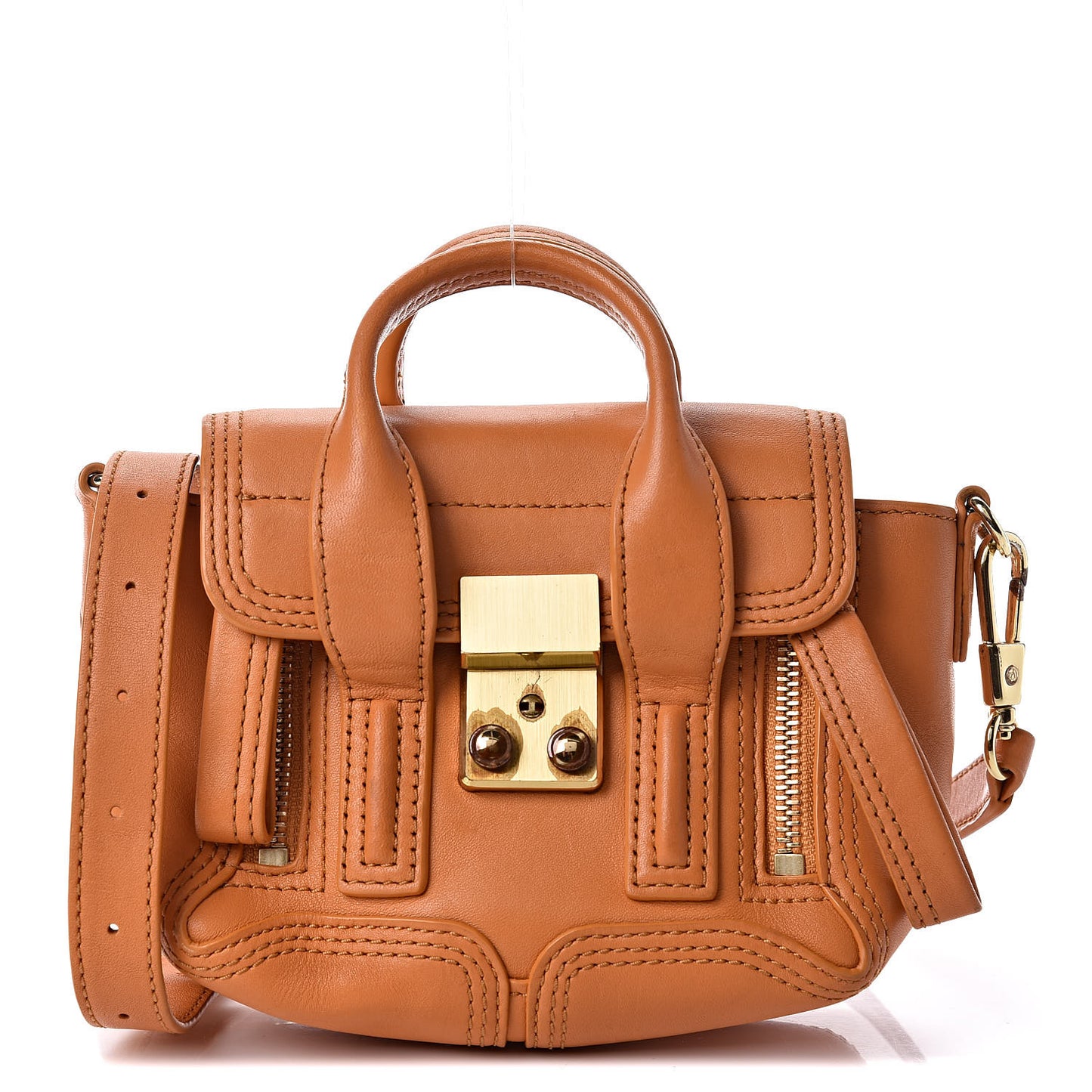 3.1 Smooth Calfskin Nano Pashli Satchel Saffron