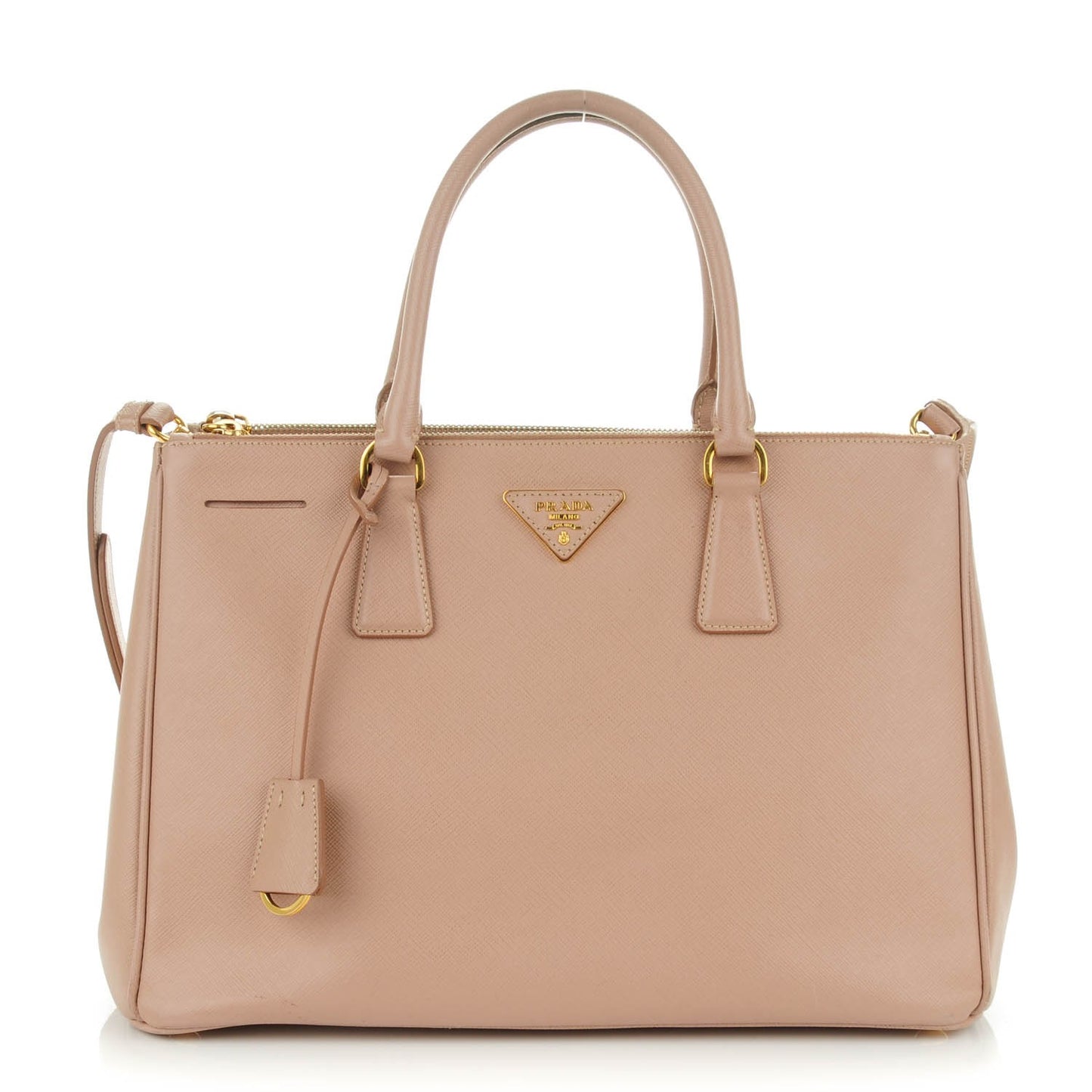 Saffiano Medium Galleria Double Zip Tote Cammeo
