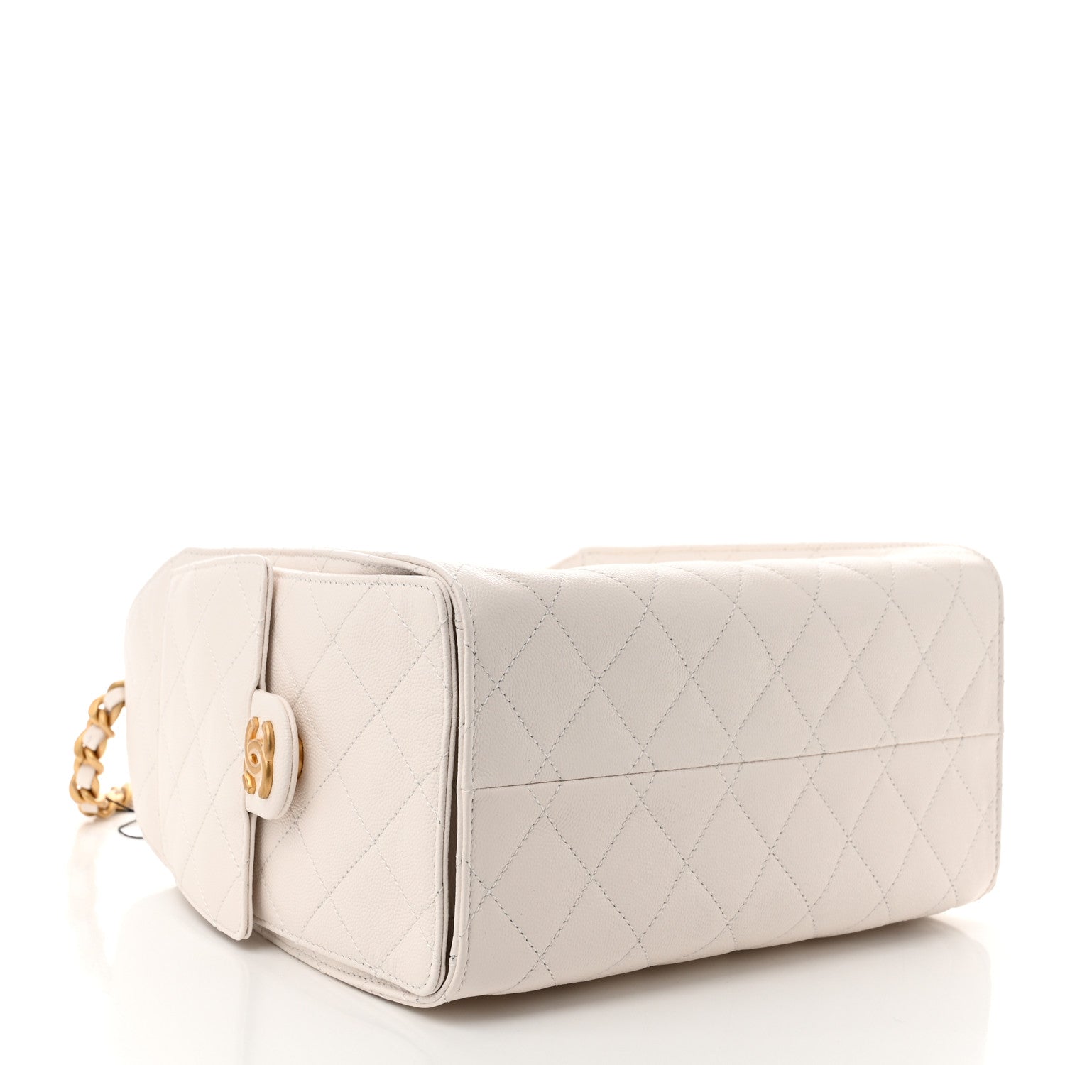 Chanel Caviar Quilted Small Chanel 25 Handbag White 4 of 11