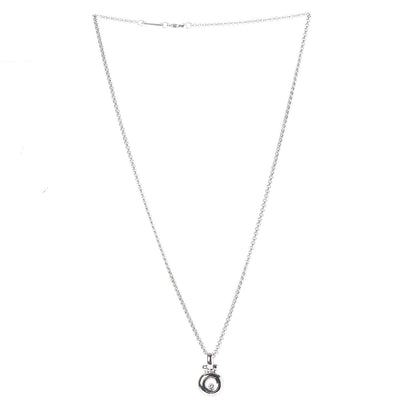 Chopard 18K White Gold Diamond Happy Pendant Necklace 3 of 6