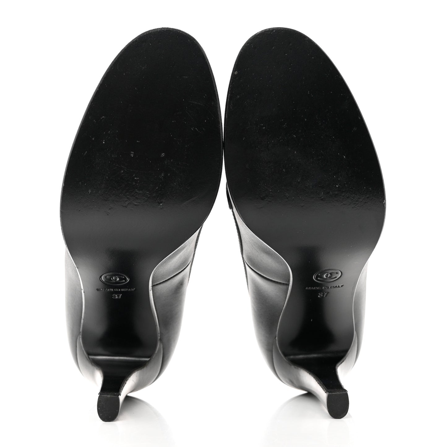 Calfskin Buckle Pumps 37 Black