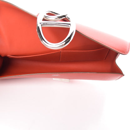 Hermes Tadelakt Egee Clutch Sanguine 5 of 11