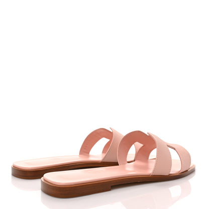 Hermes Epsom Oran Sandals 40.5 Rose Pale 4 of 9