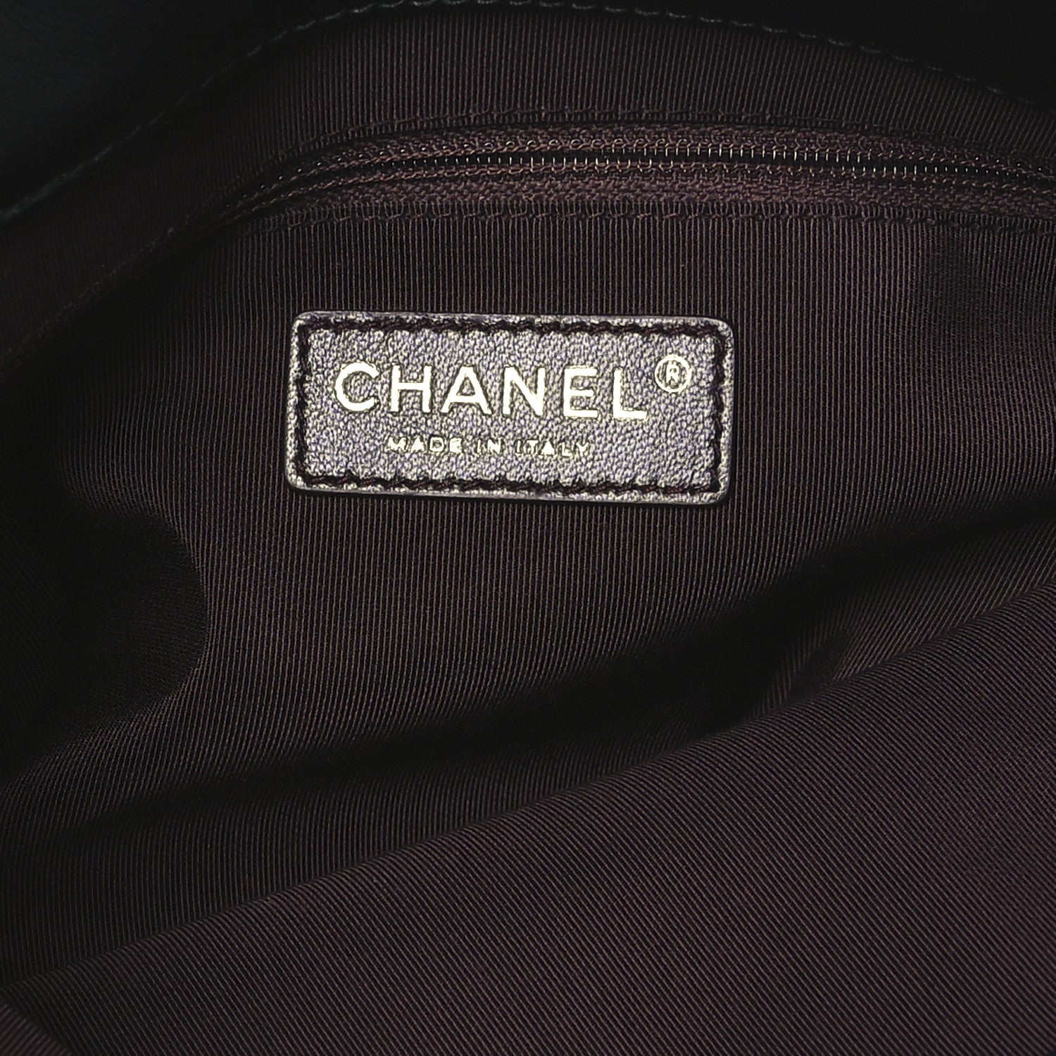 Chanel Lambskin Large Shopping Chain Tote Black 6 of 10