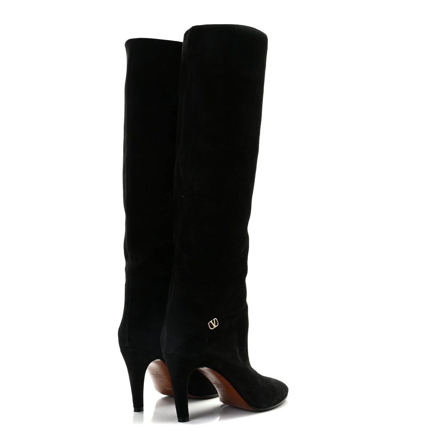 Suede VLogo Boots 40 Black