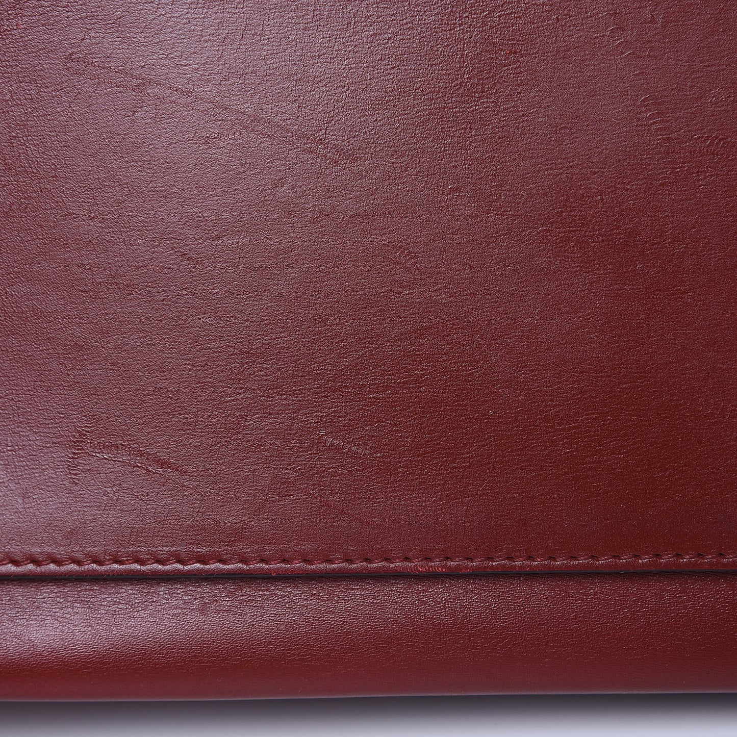 Smooth Calfskin Medium Edge Shoulder Bag Red