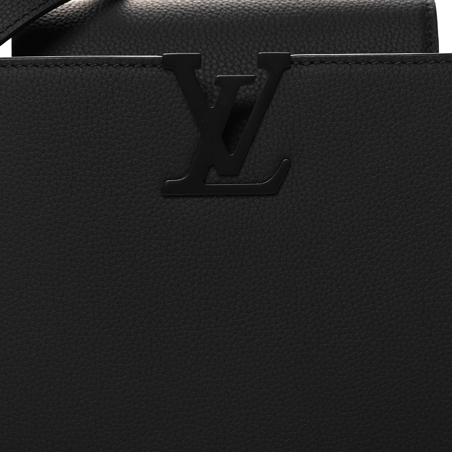 Louis Vuitton Taurillon Capucines East West MM Matte Black 8 of 11