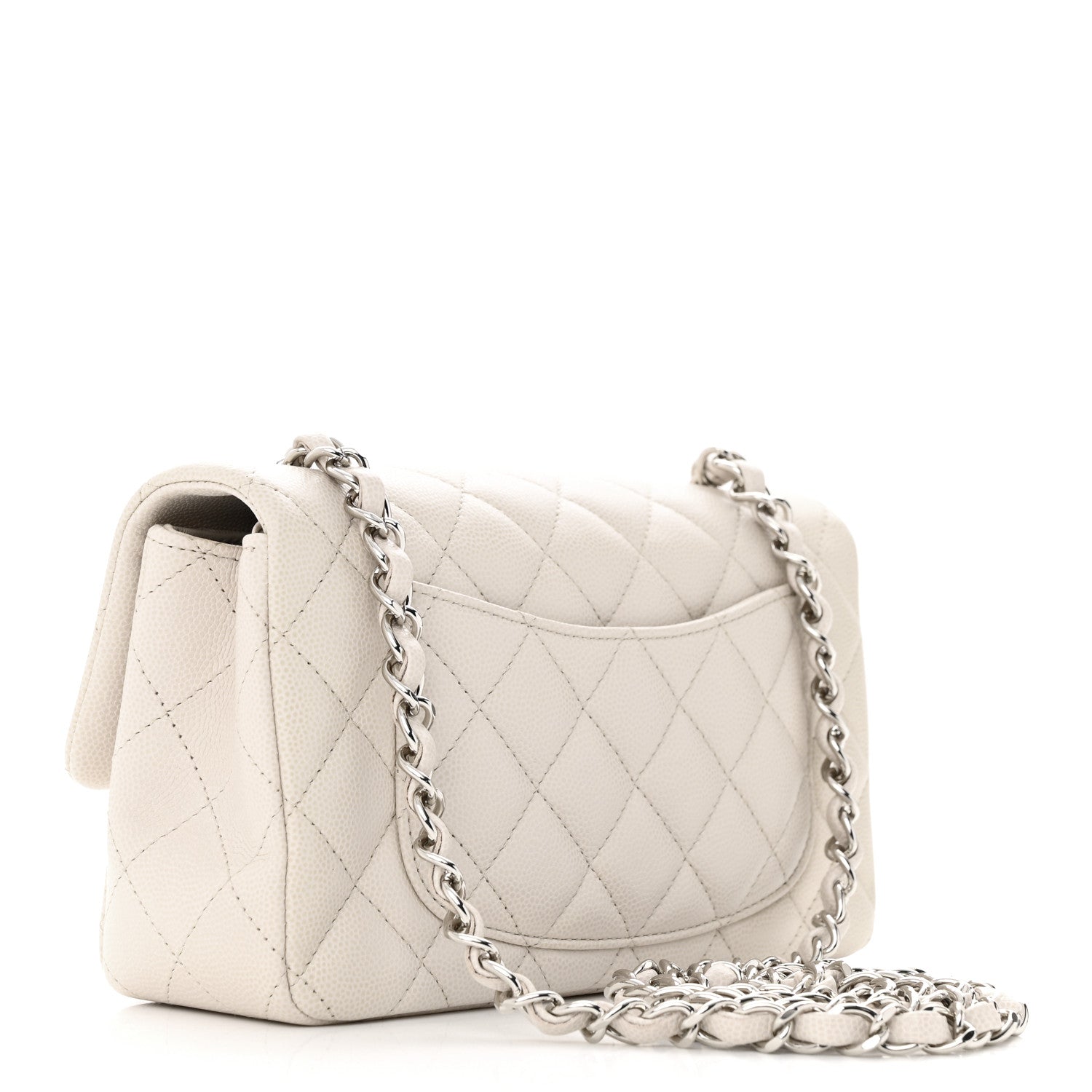 Chanel Caviar Quilted Mini Rectangular Flap Ivory 3 of 12