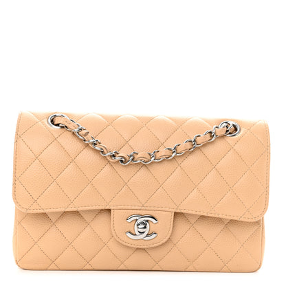Chanel Caviar Quilted Small Double Flap Beige 1 of 14