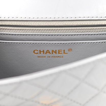 Chanel Aged Calfskin Quilted 2.55 Reissue Mini Flap Grey 6 of 9
