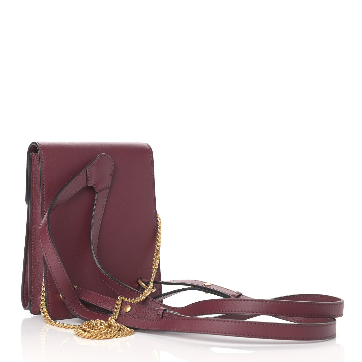 Valentino Garavani Smooth Calfskin Vring Backpack Shoulder Bag Cerise 3 of 10