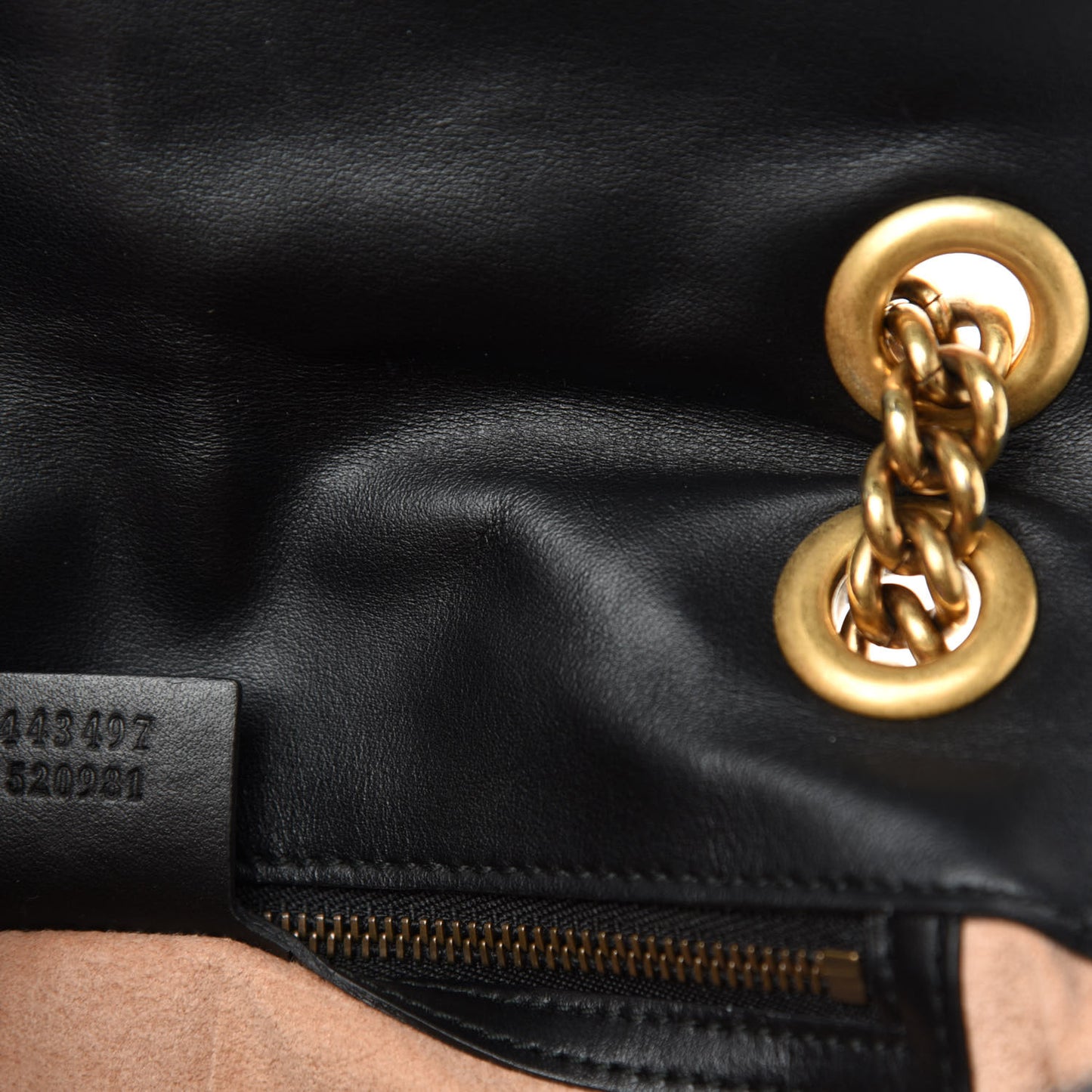 Calfskin Matelasse Small GG Marmont Shoulder Bag Black