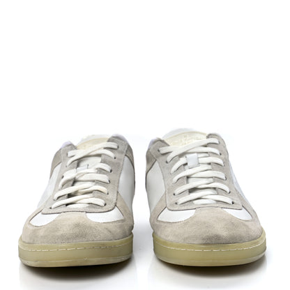 Louis Vuitton Calfskin Suede LV Mens Sneakers 9 White 2 of 9