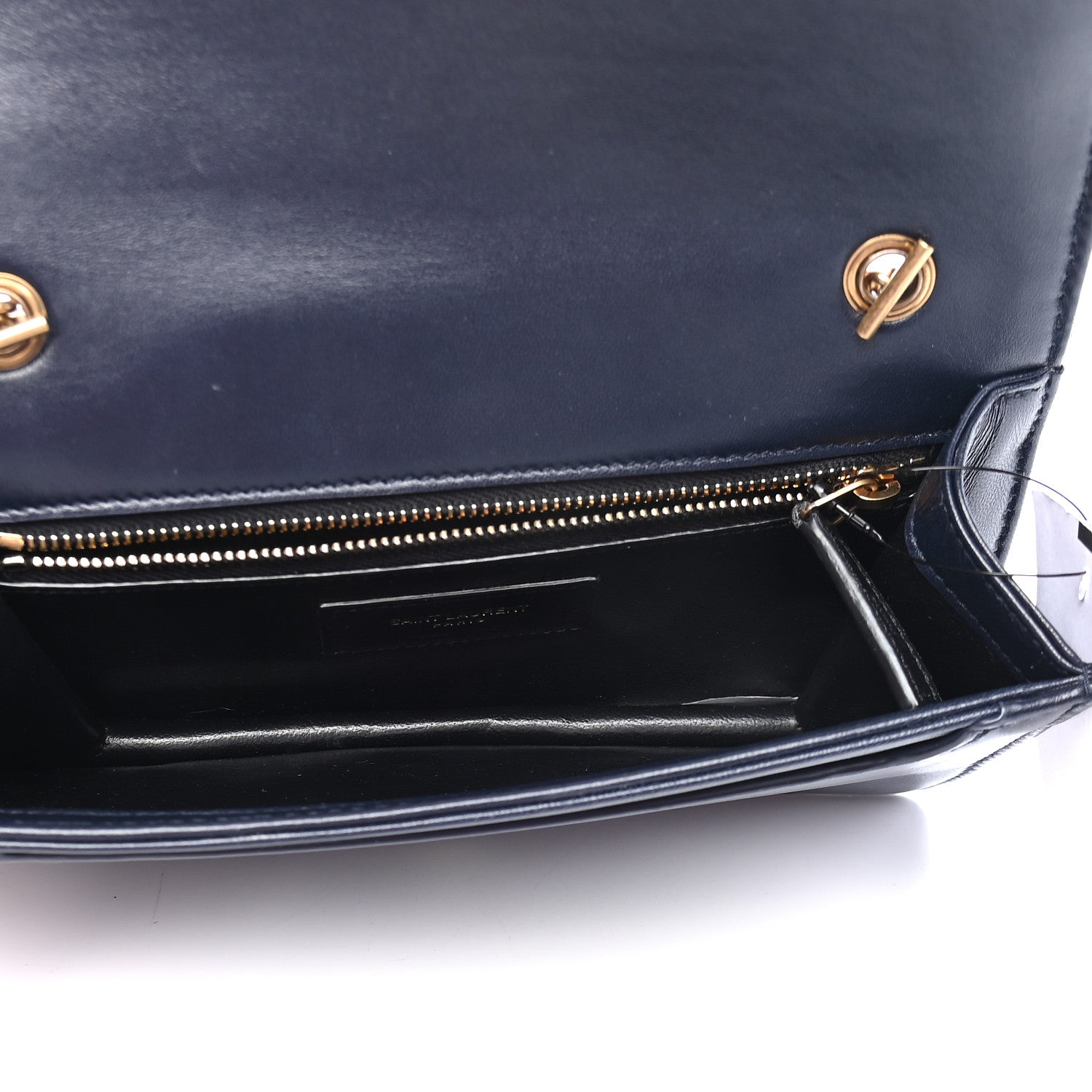 Saint Laurent Denim Matelasse Amalia Chain Shoulder Bag Blue 5 of 9