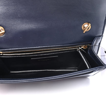 Saint Laurent Denim Matelasse Amalia Chain Shoulder Bag Blue 5 of 9