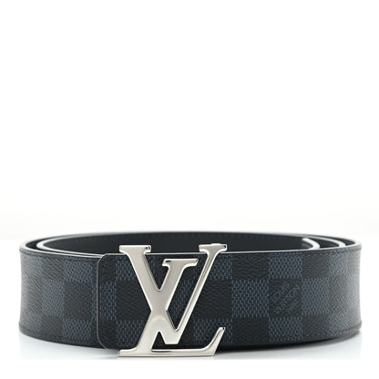 Louis Vuitton Damier Cobalt 40mm LV Initiales Belt 95 38 1 of 5