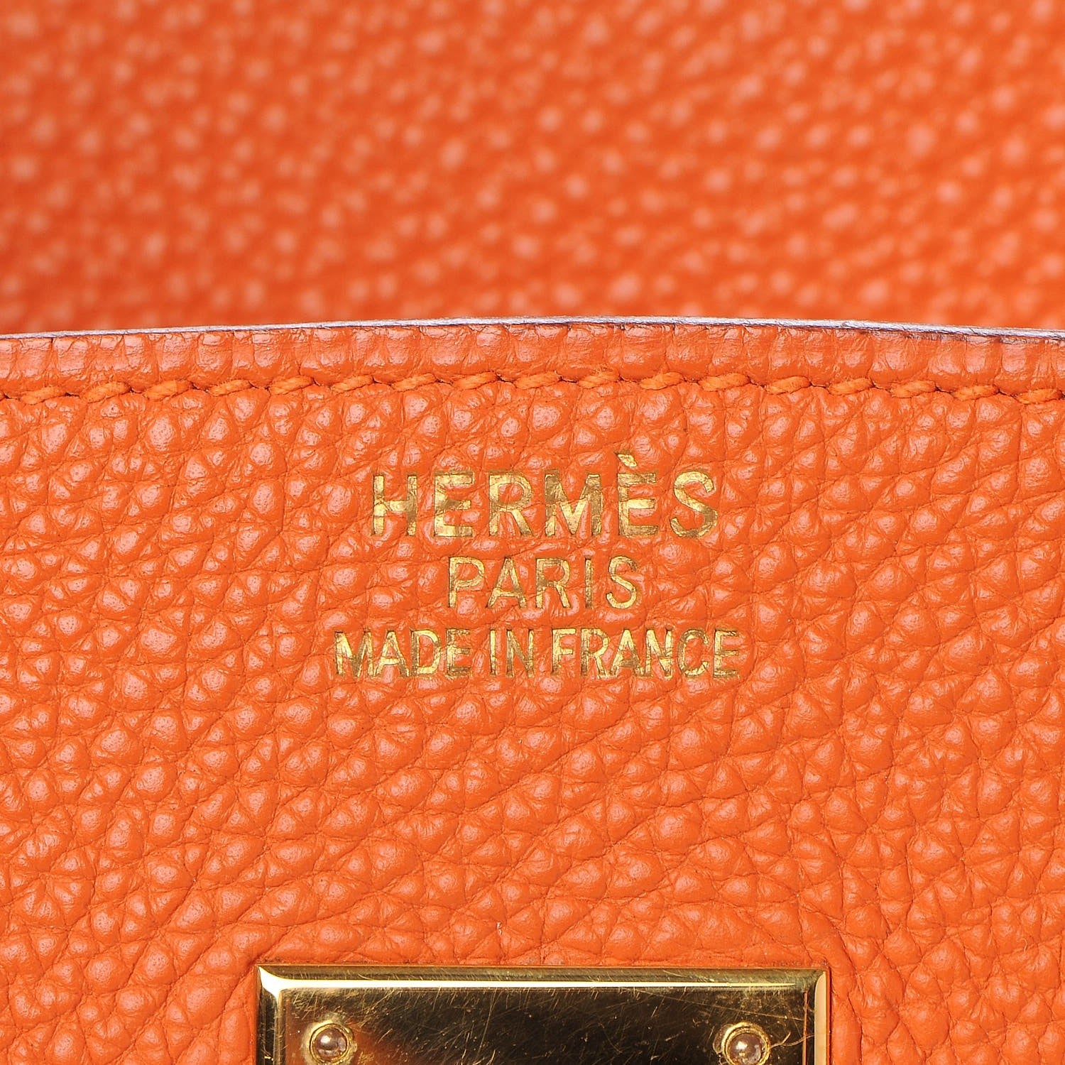 Hermes Togo Birkin 35 Orange 19 of 38