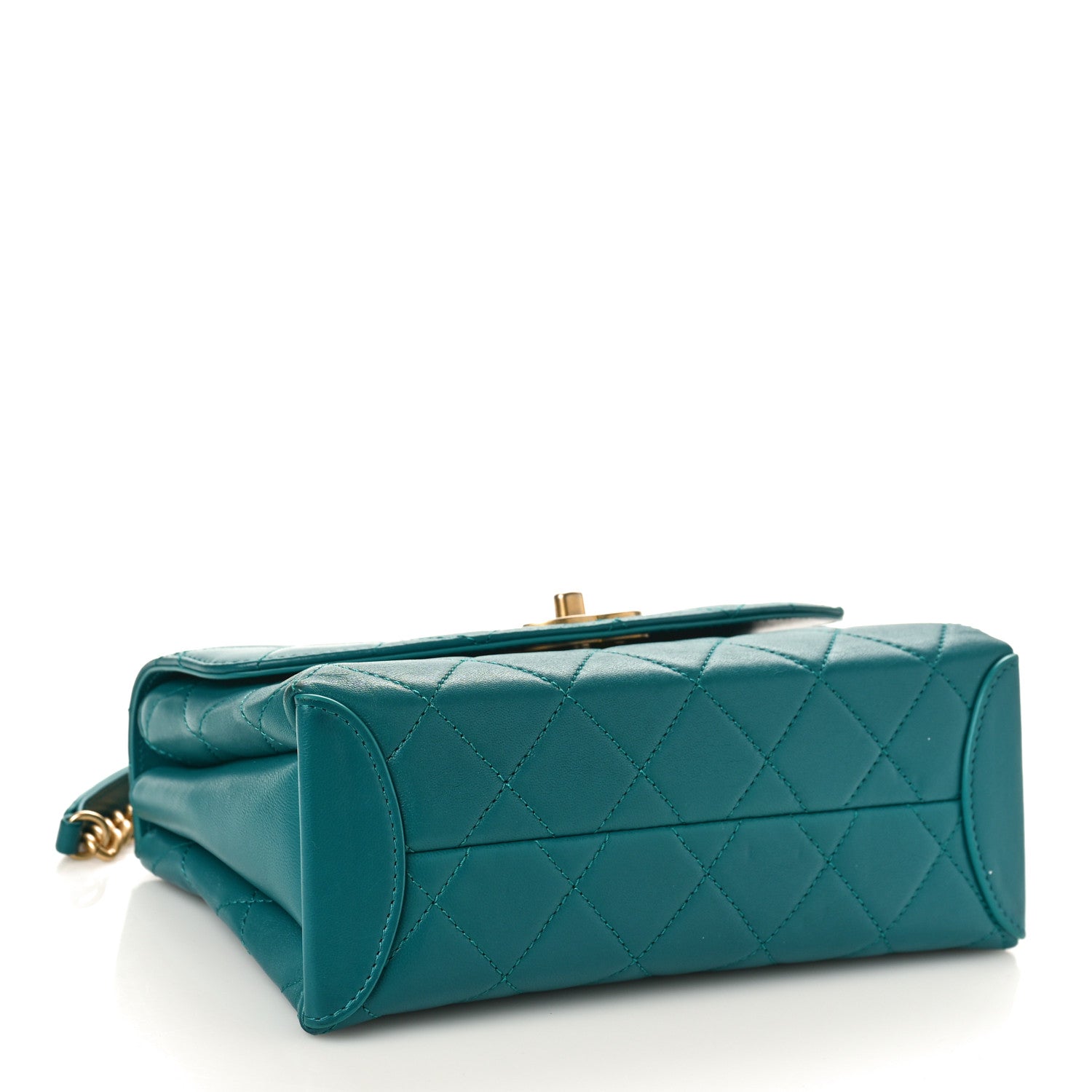 Chanel Lambskin Quilted Medium Trendy Spirit Top Handle Bag Green 4 of 11