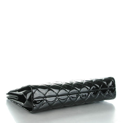 Chanel Patent CC Quilted Timeless Clutch Black 4 of 7