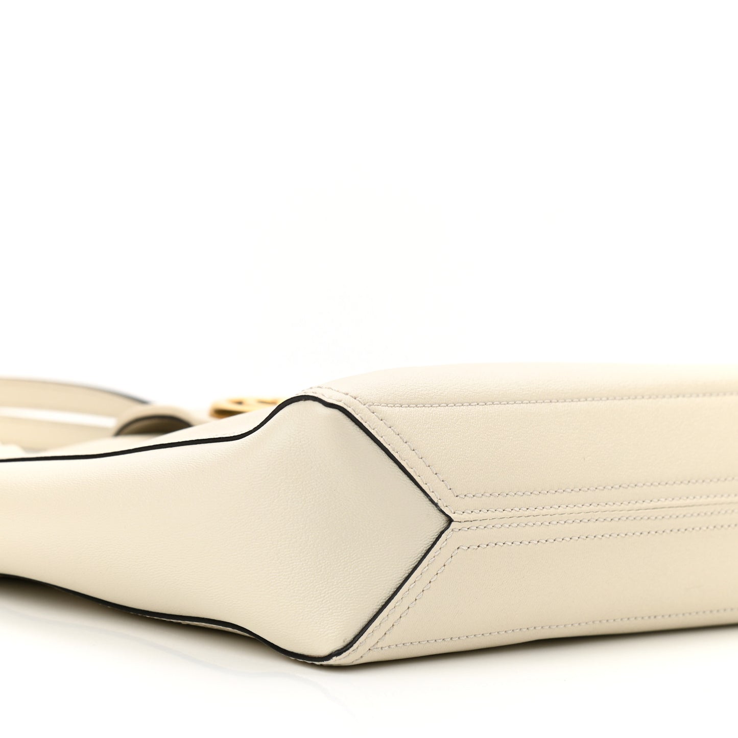New Sakai Calfskin Lux Small Dahlia Tote Mystic White