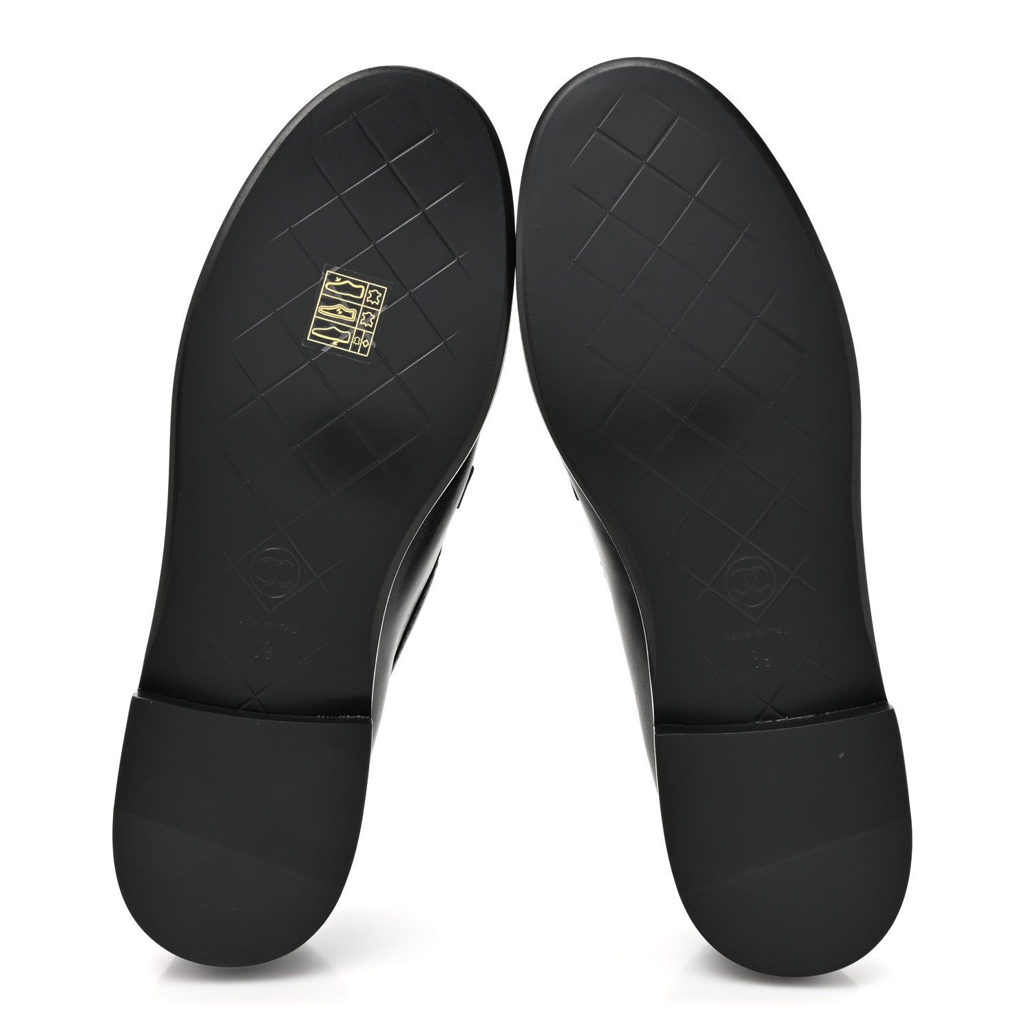 Chanel Lambskin Quilted CC Turnlock Loafers 39 Black 5 of 8