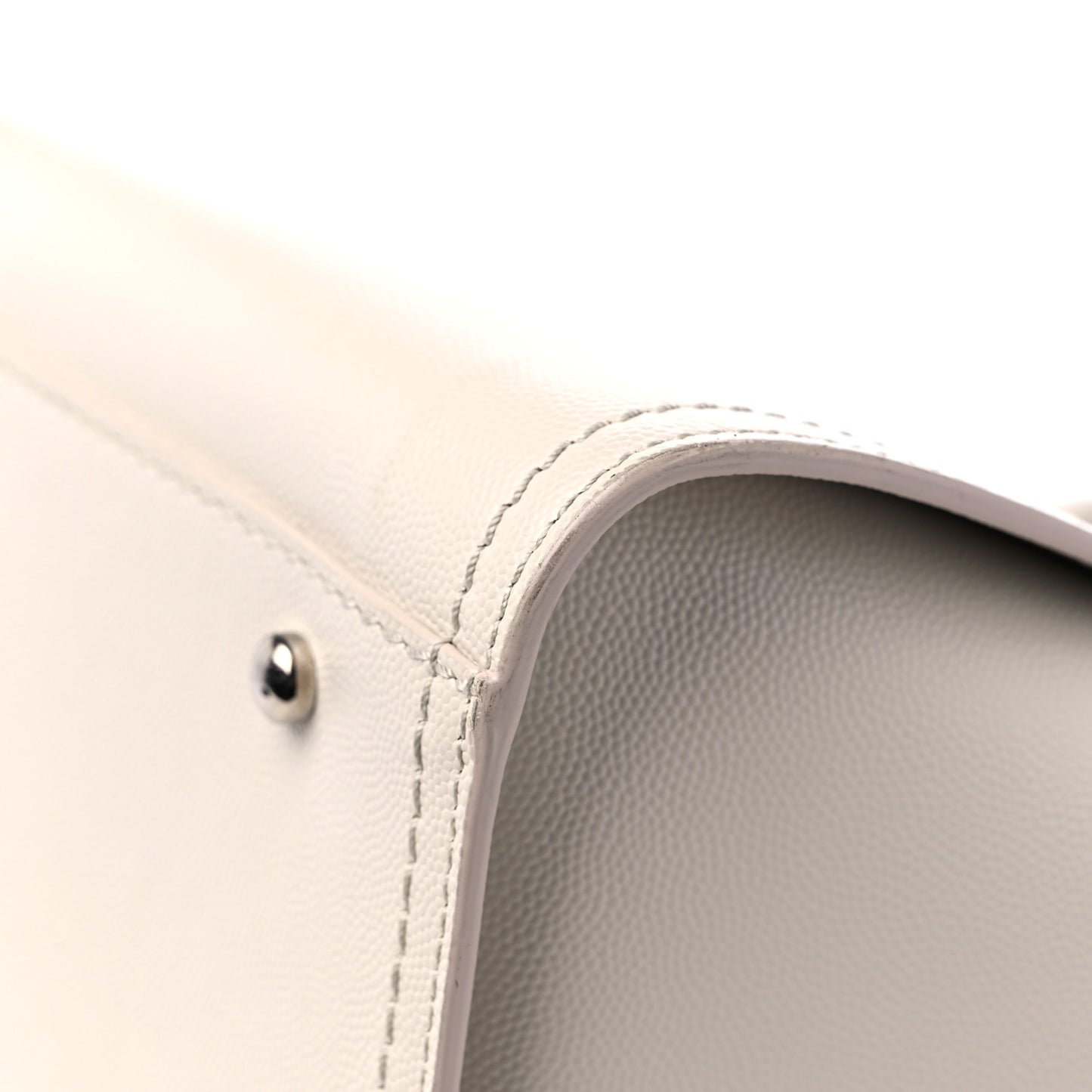 Caviar Small Studded Deauville Tote Ivory