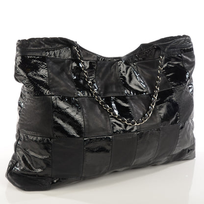 Chanel Patent Large Brooklyn Tote Black 3 of 8