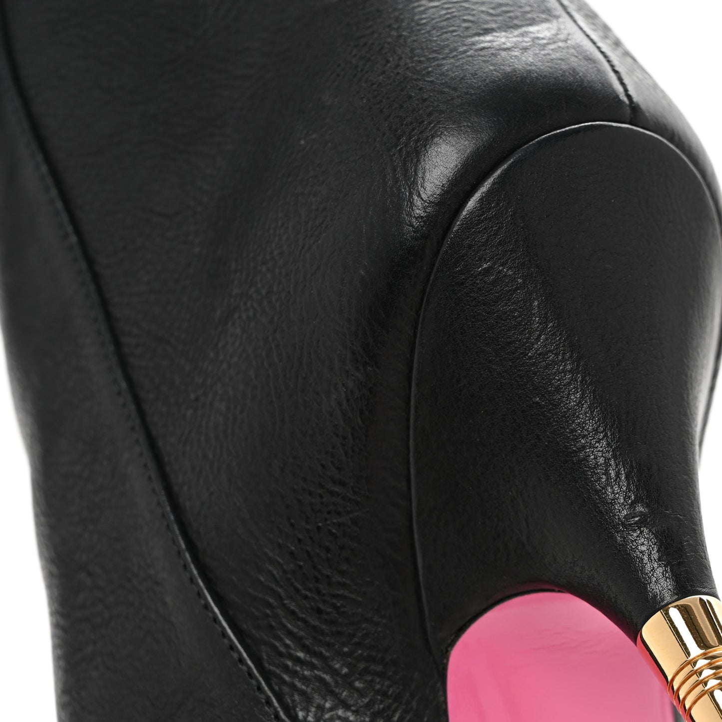 Calfskin Crystal Fosca Boots 36 Black