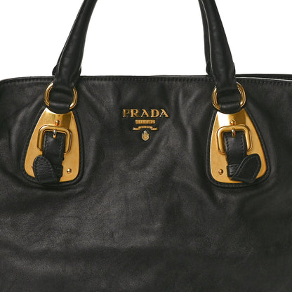 Prada Soft Calfskin Shopping Tote Black 7 of 11