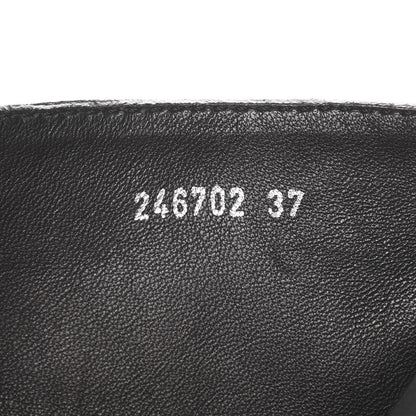 Gucci Guccissima Short Zip Boots 37 Black 6 of 11