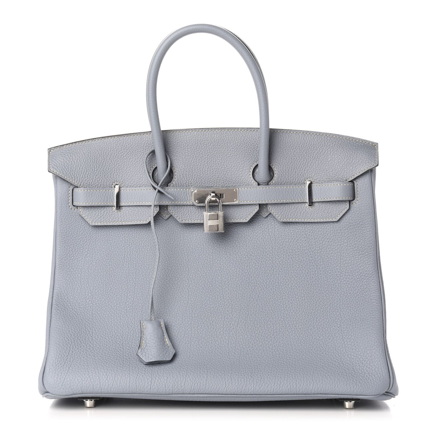 Togo Birkin 35 Bleu Lin