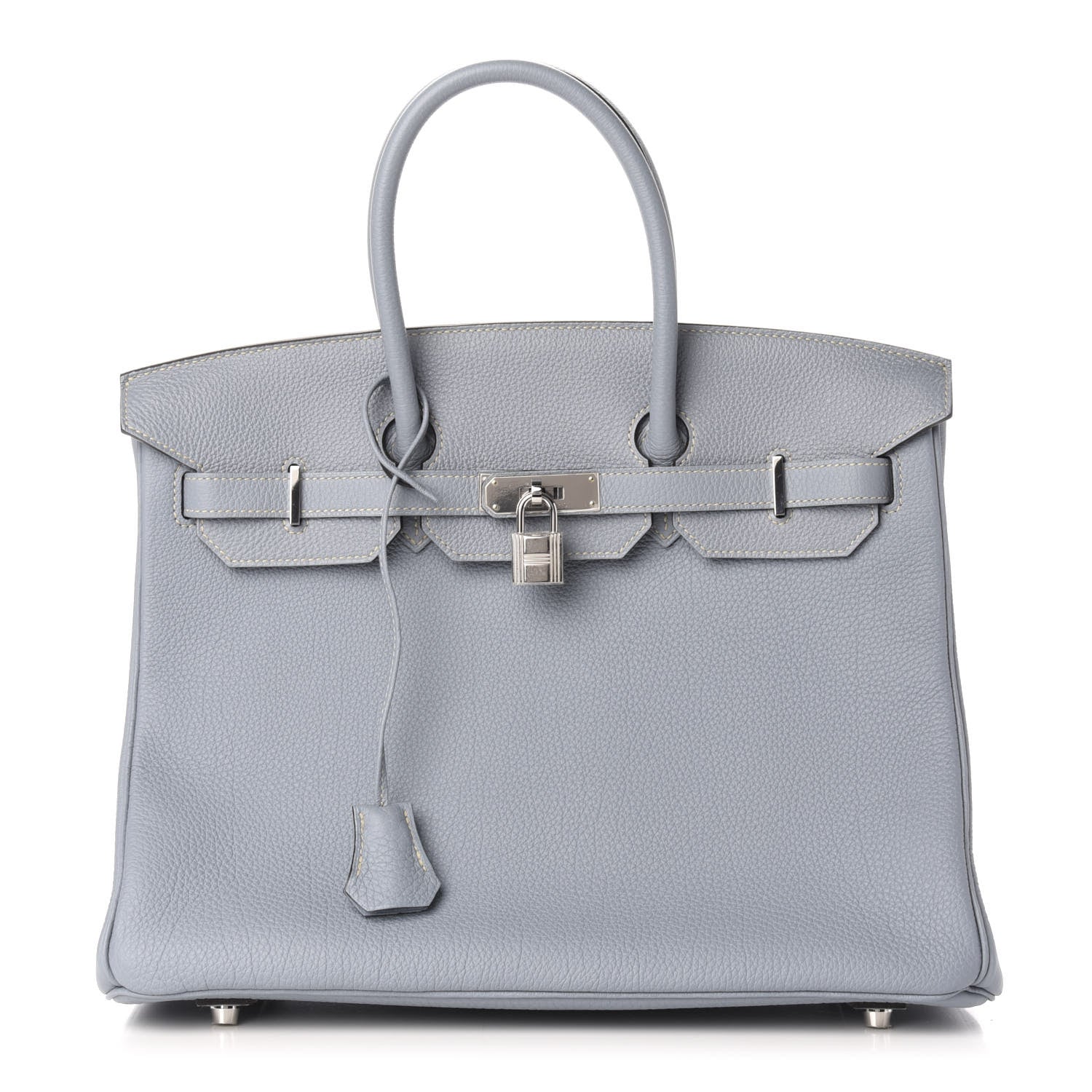 Hermes Togo Birkin 35 Bleu Lin 1 of 33