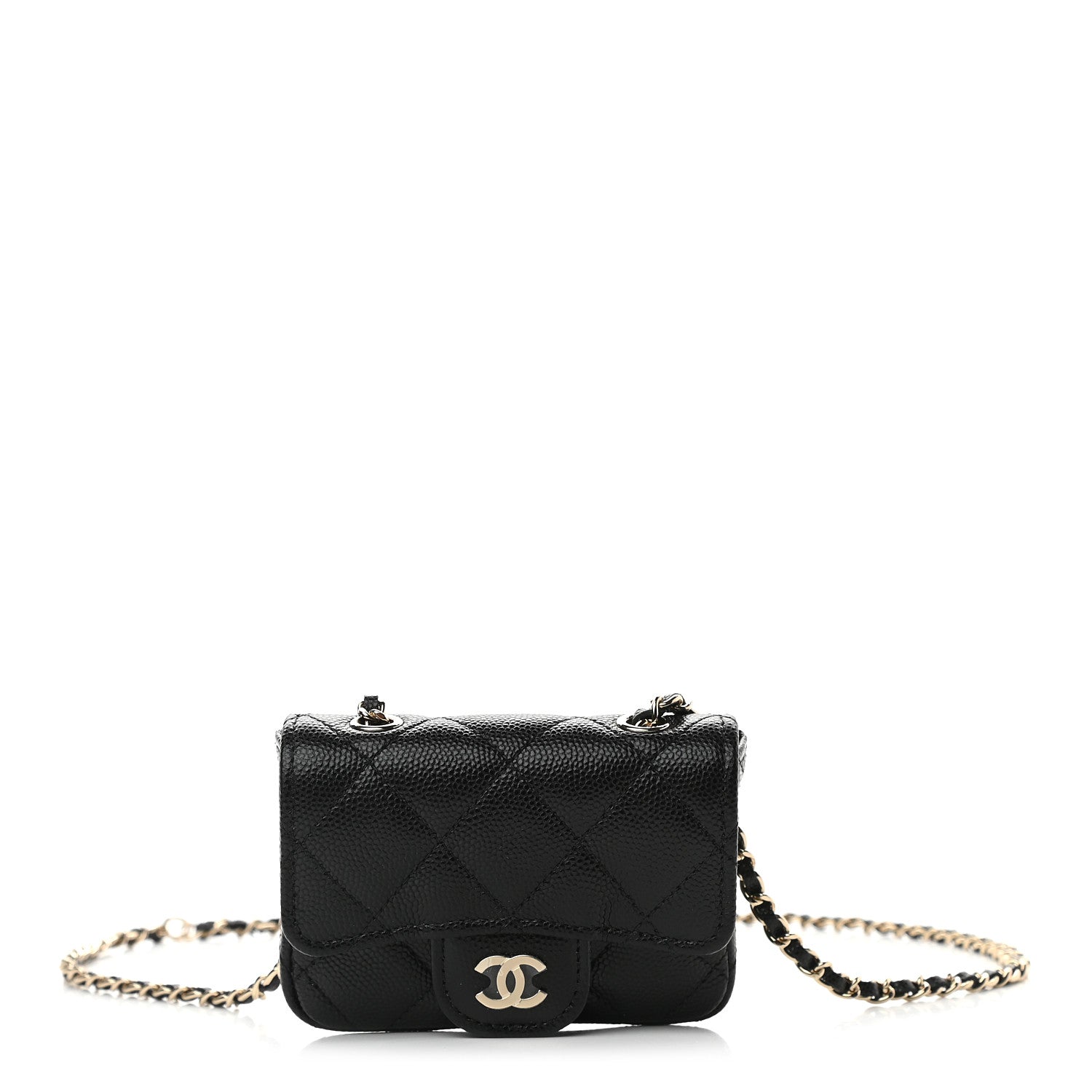 Chanel Caviar Quilted Mini Chain Belt Bag Black 1 of 10
