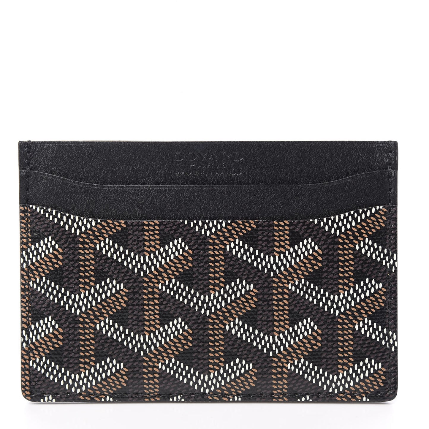 Goyardine Saint Sulpice Card Holder Black