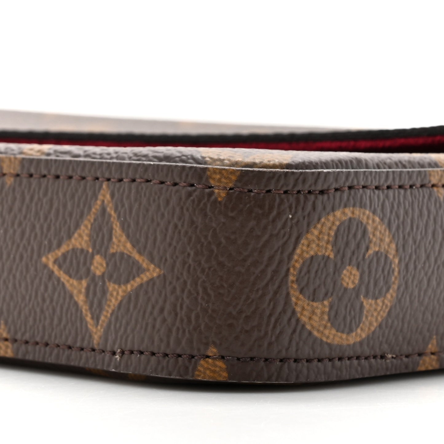 Monogram Pochette Felicie Chain Wallet Fuchsia