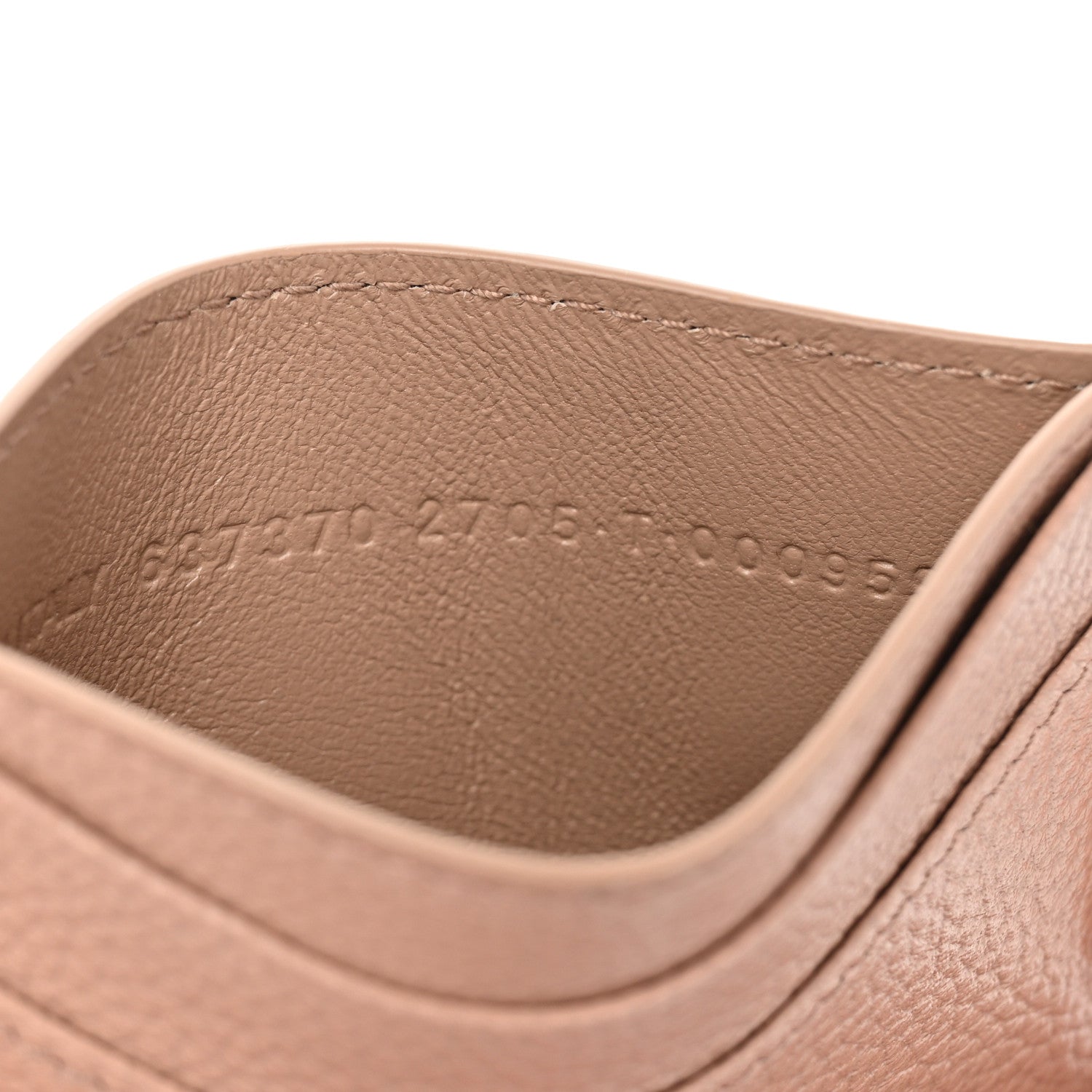 Balenciaga Grained Calfskin Hourglass Card Holder Nude Beige 8 of 10