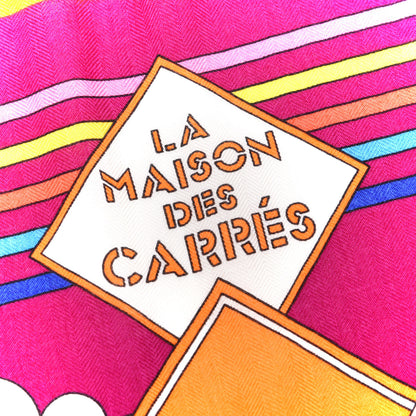 Hermes Cashmere Silk La Maison des Carres Shawl 140 4 of 5