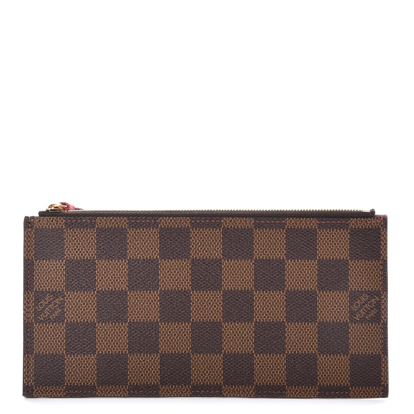 Damier Ebene Felicie Chain Wallet Zippered Insert