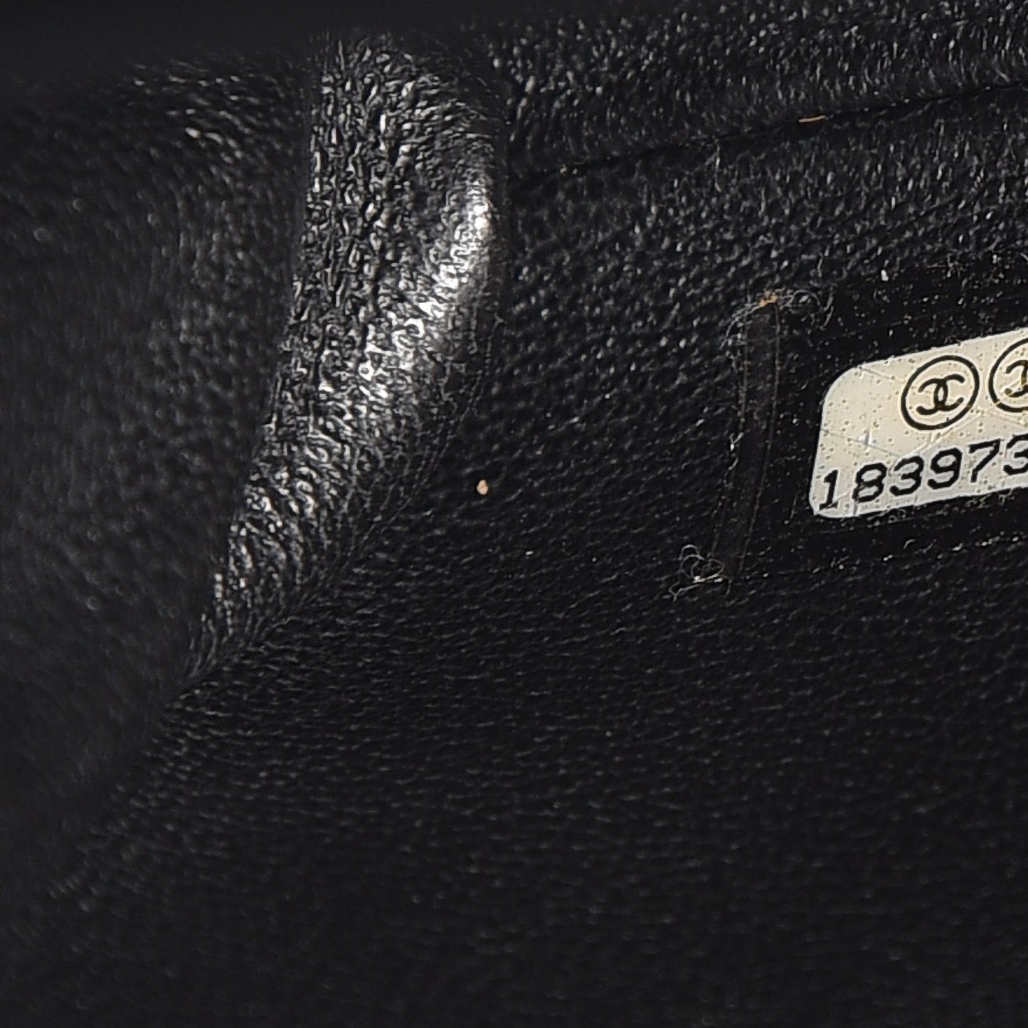 Caviar Quilted Clutch With Chain Flap Black