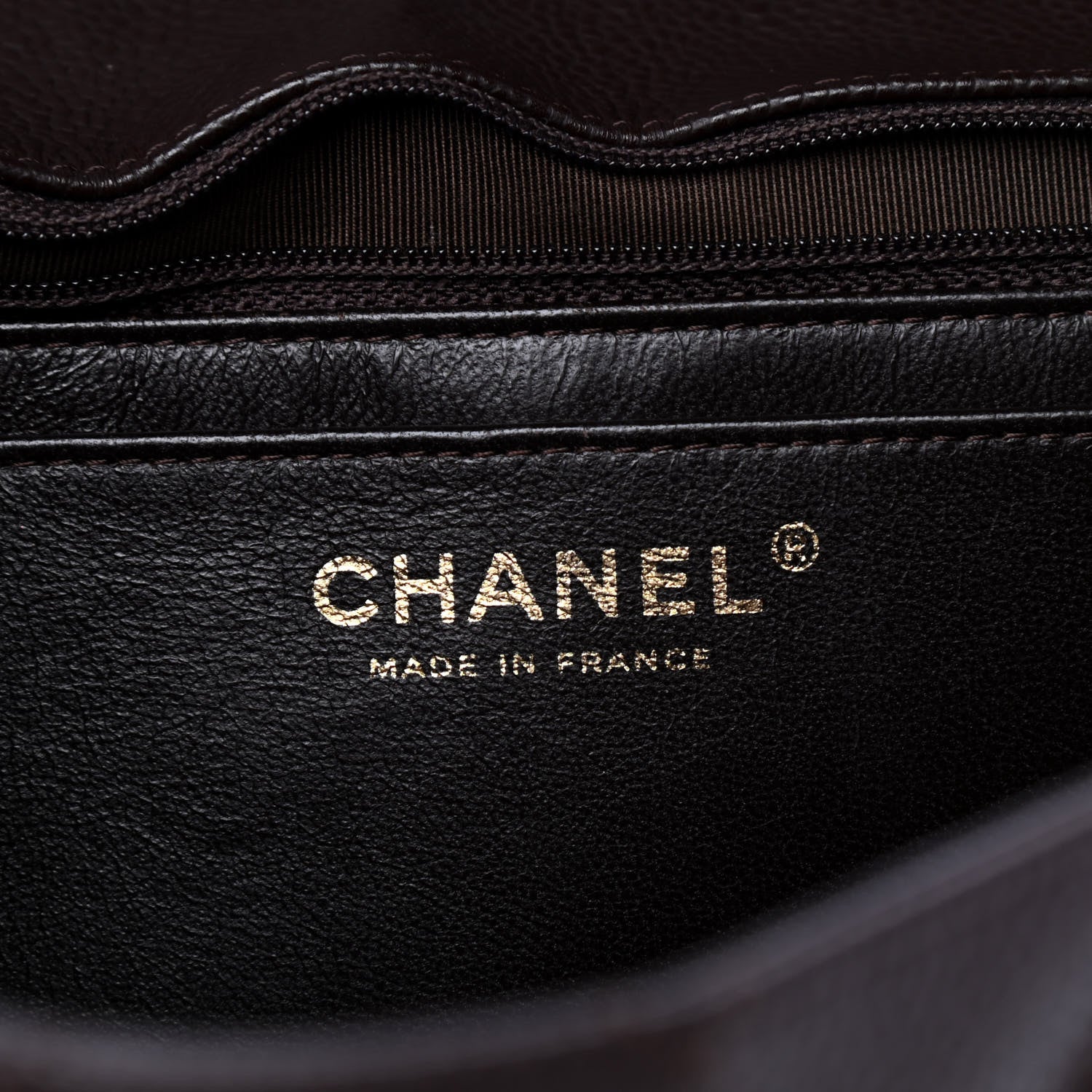 Chanel Caviar Quilted Jumbo Single Flap Dark Brown 6 of 11