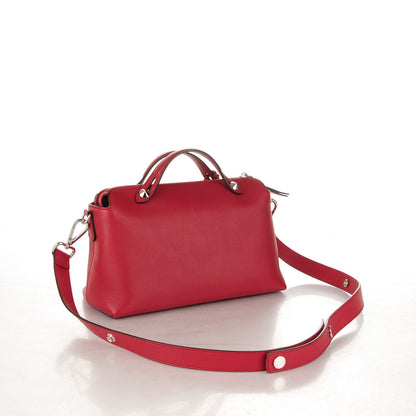 Fendi Vitello Dolce Marmol Medium By The Way Boston Bag Ciliegia 3 of 7