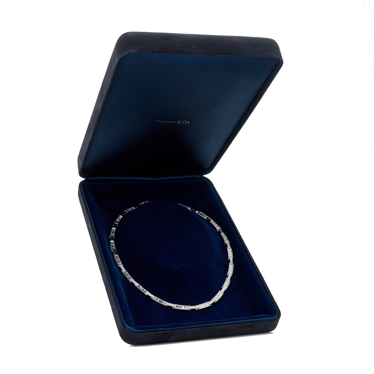 18K White Gold Diamond Atlas Collar Necklace