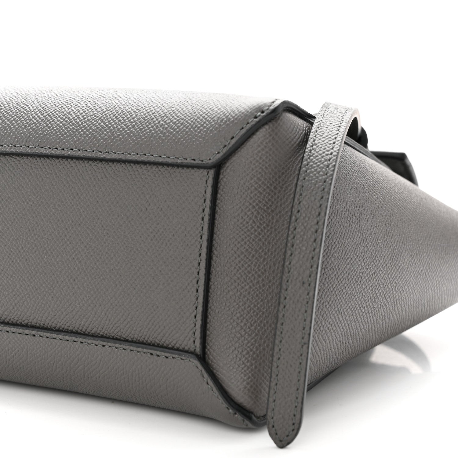 Celine Grained Calfskin Nano Belt Bag Grey 10 of 10