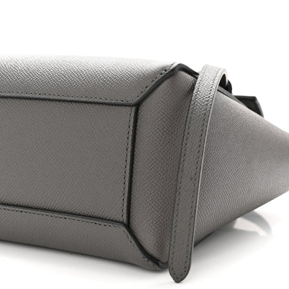 Celine Grained Calfskin Nano Belt Bag Grey 10 of 10