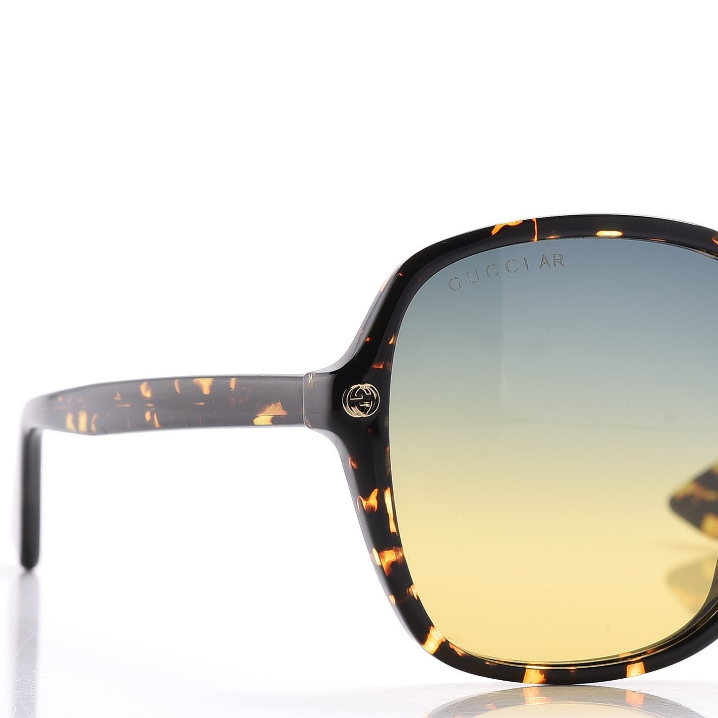 Acetate Rounded Square GG0092S Sunglasses Havana