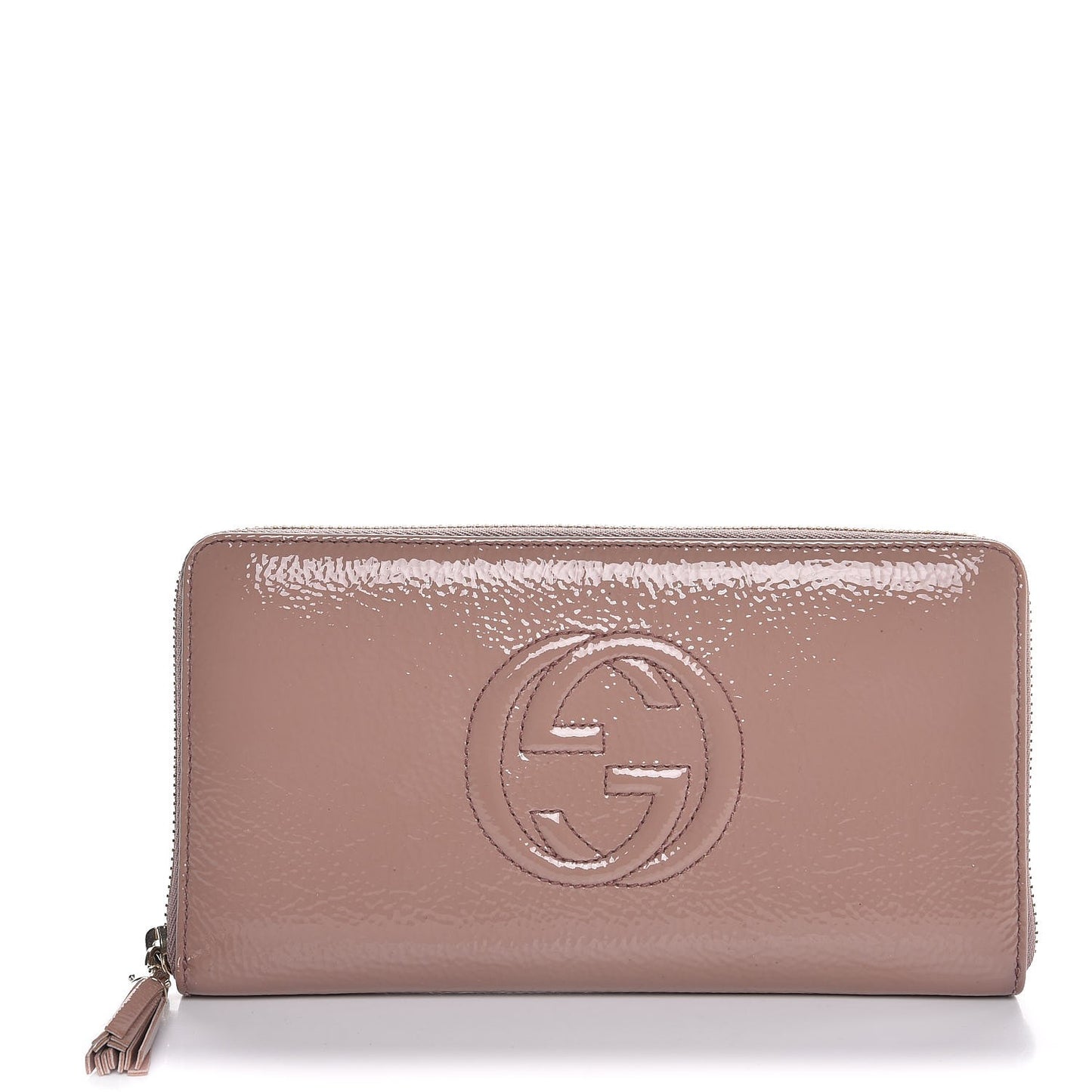 Patent Soho Zip Around Wallet Dark Cipria